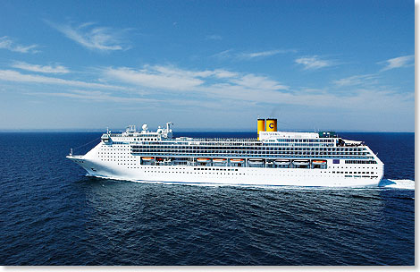 Costa Cruises investiert 18 Millionen US-Dollar in die neue COSTA VICTORIA.