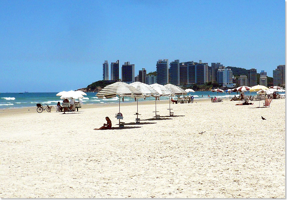 Der Traumstrand von Guaruj bei Santos.