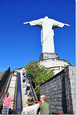 Die Corcavado-Rolltreppen zur Christusstatue.