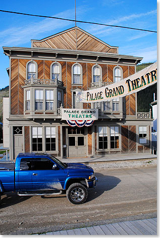 Typisch fr Dawson City sind seine Holzhuser, die grtenteils sorgfltig restauriert und in Originalfarben bemalt wurden