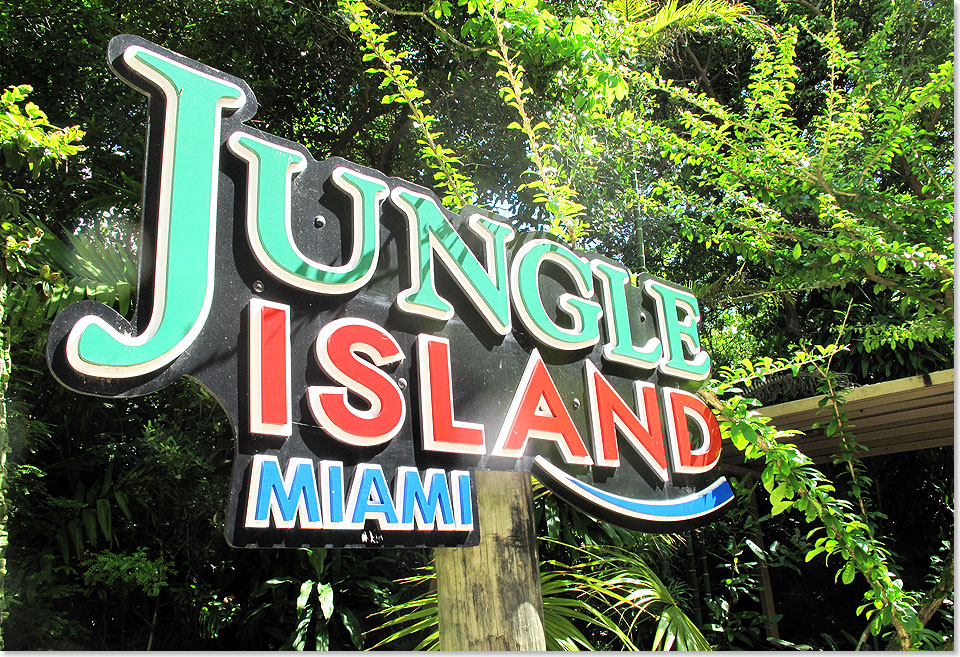 Jungle Island liegt auf einer Insel in der Biscayne Bay, nur wenige Minuten von der Innenstadt entfernt.
