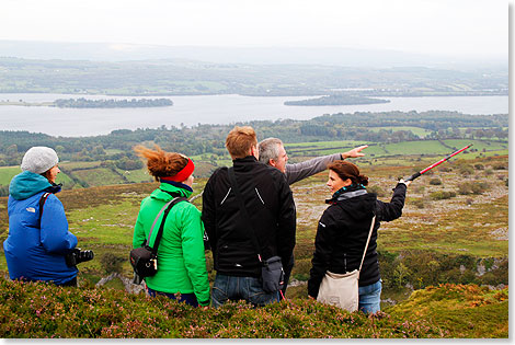 Blick ber den Lough Key im Nordwesten Irlands.