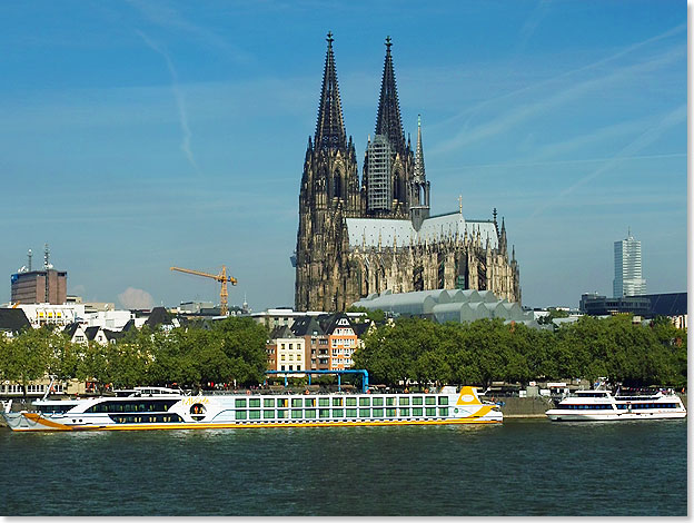 Kln  in der Domstadt beginnt und endet die Flusskreuzfahrt auf dem nrdlichen Rhein.