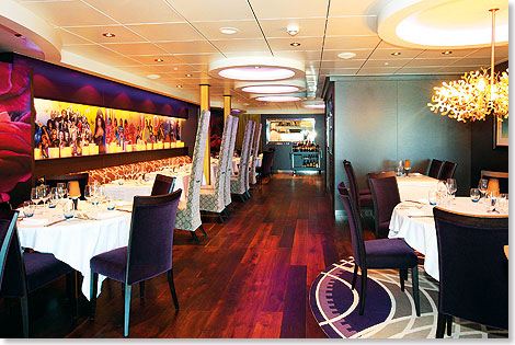 Wer es feiner und edler liebt, besucht das „Grieg Gourmet Restaurant” – alles etwas teurer – dafür aber erlesener.