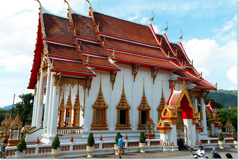 Einer der schnsten  buddhistischer Tempel in Wat Chalong auf Sri Lanka.