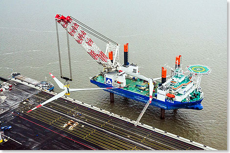 Aus der Vogelperspektive: Rotorsterne gelangen an Deck der VIDAR.