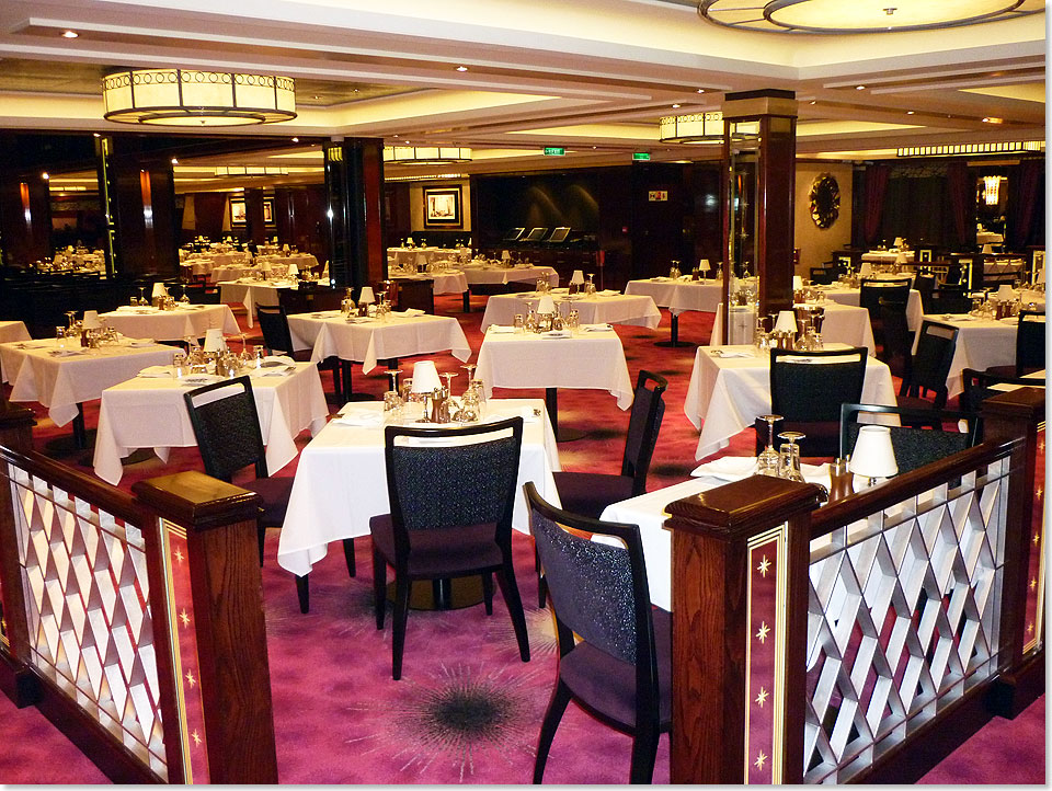 Der Tropicana Room ist das Hauptrestaurant der NORWEGIAN GETAWAY