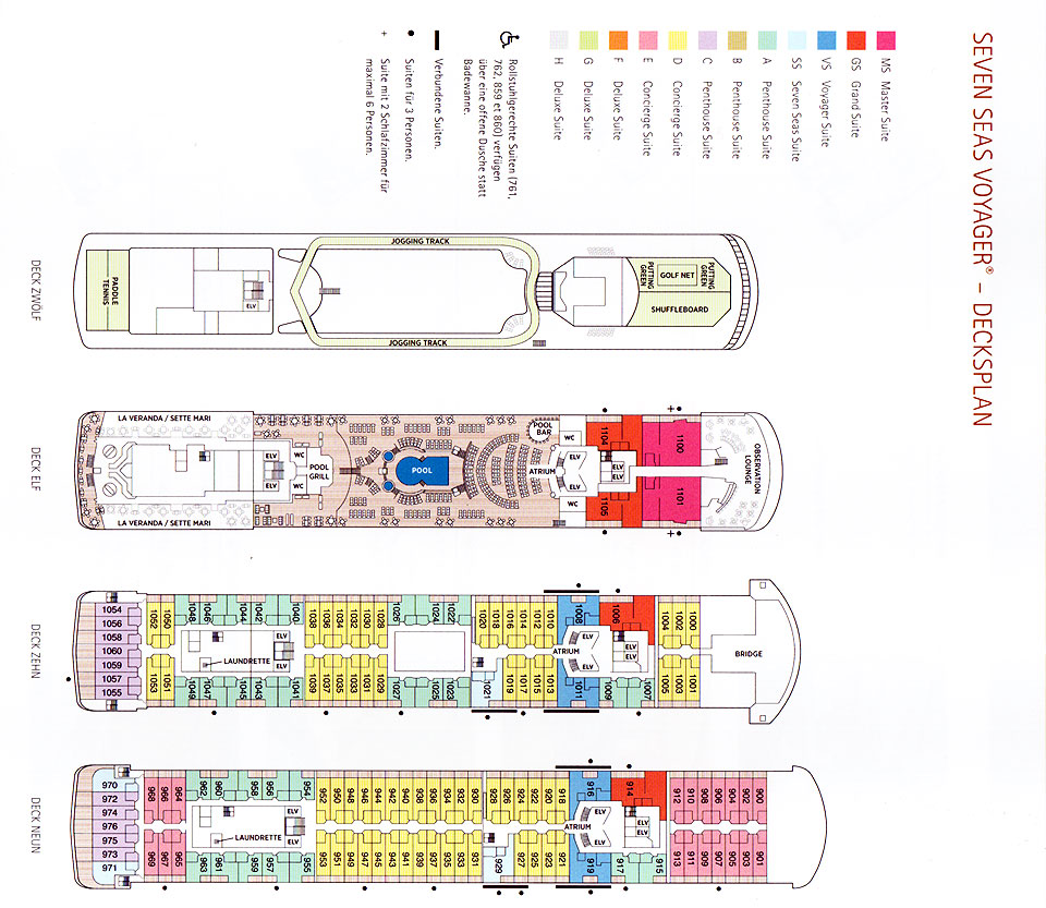 Decksplan Voyager 3