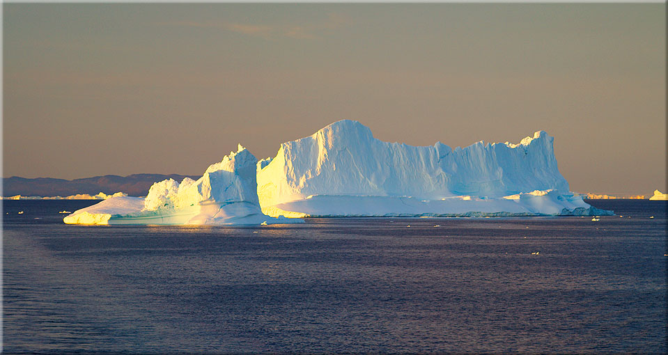 Abschied von Ilulissat, dem Eisfjord, dem Sermeq Kujalleq Gletscher und der Disko-Bucht.
