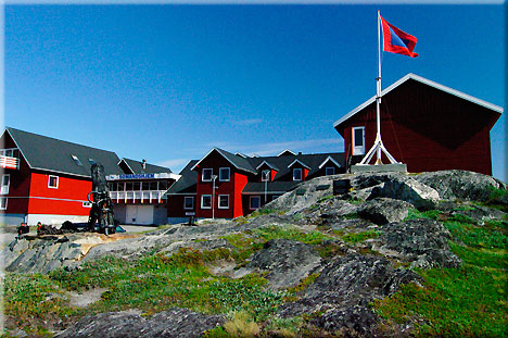 Das Seemannsheim (Smandshjem) in Nuuk, sehr gepflegt und wohnlich.