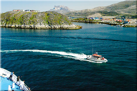 Whrend wir mit Booten in die Fjorde fahren, angeln die DELPHIN-Kche Kabeljau.