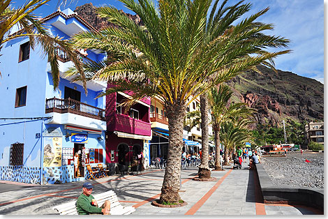 Die Strandpromenade von Valle Gran Rey.