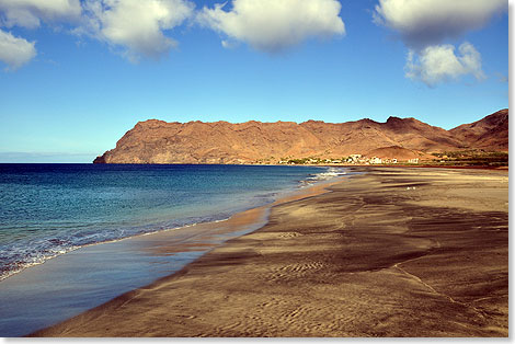 Der Strand von Sao Pedro ...