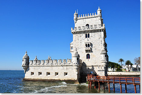 Der Torre de Belm wurde zwischen 1515 und 1521 erbaut. Er ist das Wahrzeichen von Lissabon, das 1983 UNESCO zum Weltkulturerbe erklrt wurde.