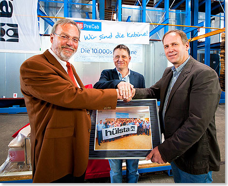 Erfolgreiche Partnerschaft: Ralf Sempf (Meyer Werft), Uwe Muchall (EMS PreCab)