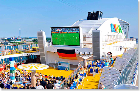 Fuballfieber bei AIDA Cruises, TUI Cruises und Norwegian Cruise Line.