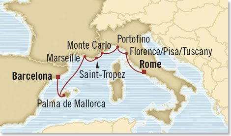 Die Route Ihrer Reise Die Aromen von Europa.