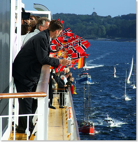 Um 14 Uhr legen die Schiffe von Color Line am Norwegenkai in Kiel in Richtung Oslo ab. Am nchsten Morgen um 10 Uhr machen sie in der norwegischen Hauptstadt fest.