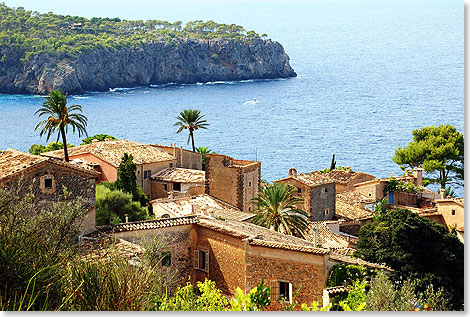 Lluc Alcari an der Westkste Mallorcas ist das kleinste Dorf der Balearen-Insel.