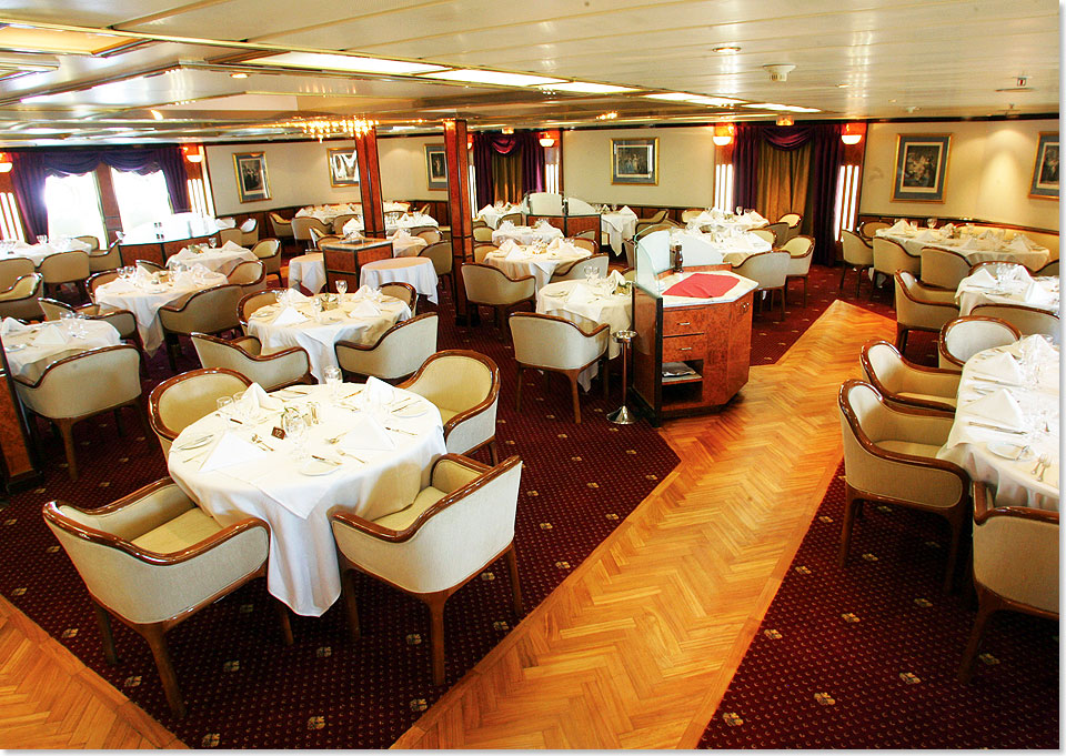 Das Restaurant der SEA EXPLORER.