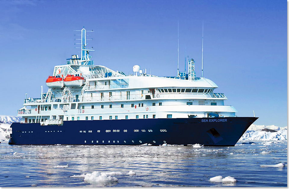 Ihre Luxusyacht, die SEA EXPLORER von Poseidon Expeditions.