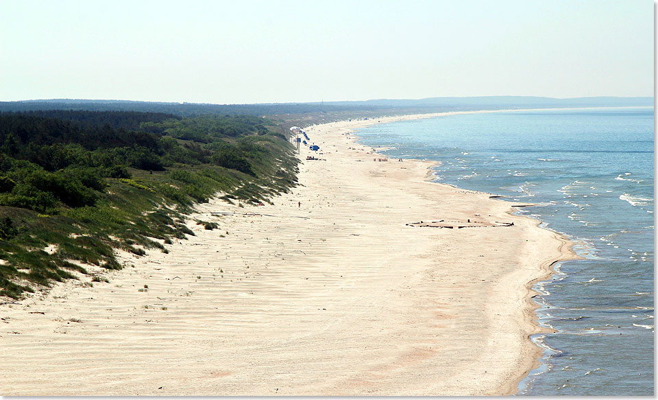 Der endlose Sandstrand der Kurischen Nehrung.