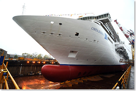 Die COSTA DIADEMA wird auf der Werft Fincantieri in Marghera (Venedig) gebaut und am 30. Oktober 2014 ausgeliefert.