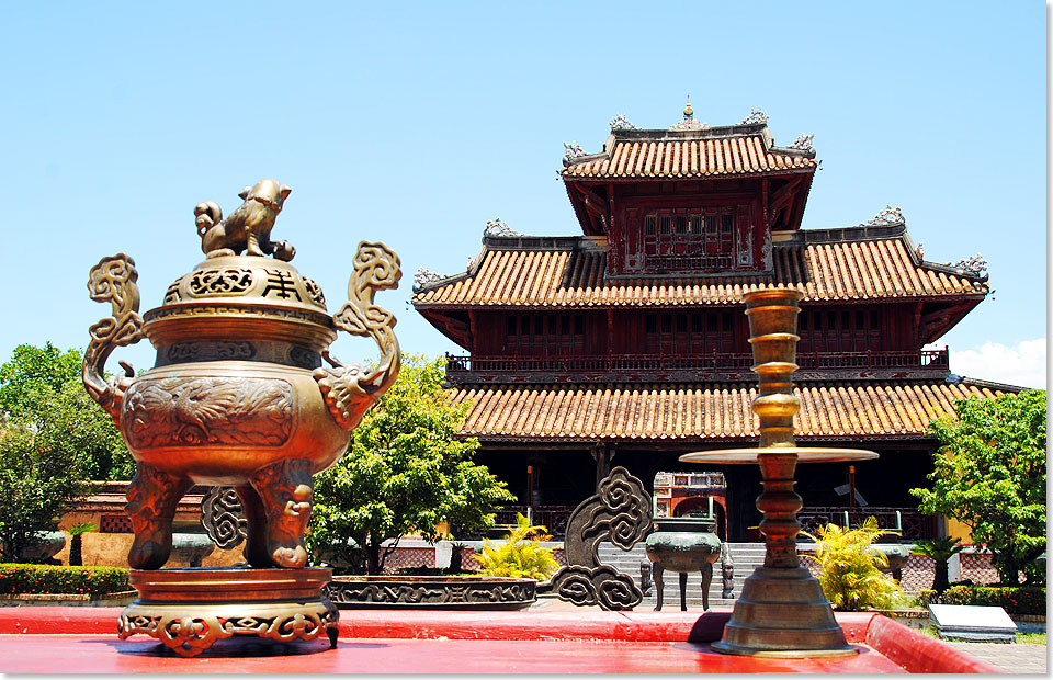 Die Verbotene Stadt der vietnamesischen Kaiser in Hue, Zentralvietnam.