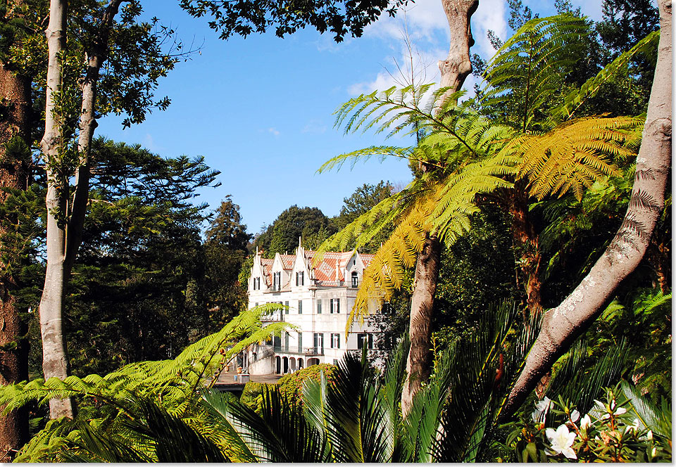 Der Jardim Tropical, ursprünglich Park des Luxushotels Monte Palace. Die von dem madeirischen Geschäftsmann und Kunstsammler José Berardo erworbene und gestaltete Anlage ist seit 1991 öffentlich zugänglich. 