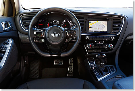 Kia Optima 1,7 CRDi Automatik - Cockpit