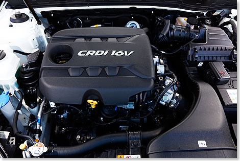Kia Optima 1,7 CRDi Automatik - Motorraum