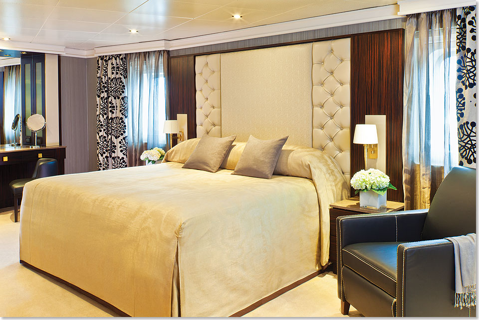 Das Schlafzimmer einer Master Suite auf der NAVIGATOR.