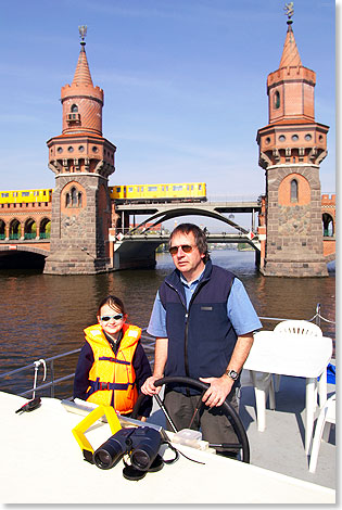 Echtes Grostadtfeeling: Im Hintergrund die Berliner Oberbaumbrcke.