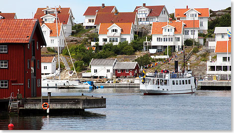 Kulturbåtarna ein typisch schwedisches Fischerdorf.