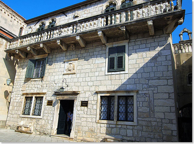 Foto: Egon Giebe, SeereisenMagazin Museum im ehemaligen Bischofspalast in Korcula