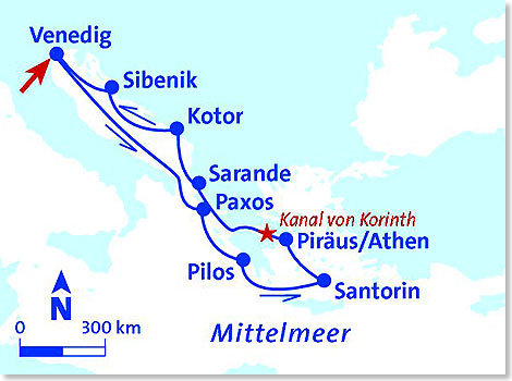 Die Route Ihrer Reise Zauberhafte Naturschnheiten.