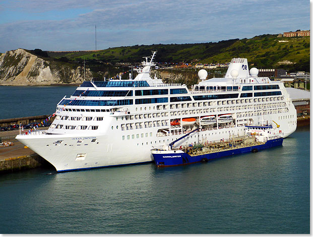Die OCEAN PRINCESS von Princess Cruises gehört wie die Flotte von AIDA Cruises zum US-Kreuzfahrt-