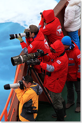 Die Fotografen sind entsprechend begeistert.