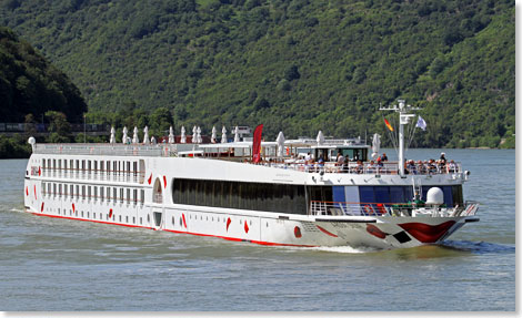 Die A-ROSA SILVA wird auf Rhein, Main, Mosel und Donau eingesetzt. 