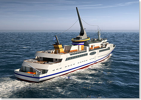 Das neue Helgolandschiff von Cassen Eils ist aufgrund seiner Geschwindigkeit von bis zu 20 Knoten ideal auf den Helgolandverkehr zugeschnitten.