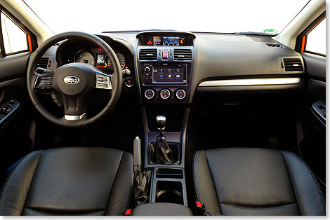 Das Cockpit des Subaru XV Exklusive 2.0D
