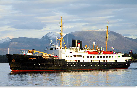 MS NORDSTJERNEN in norwegischen Kstengewssern.