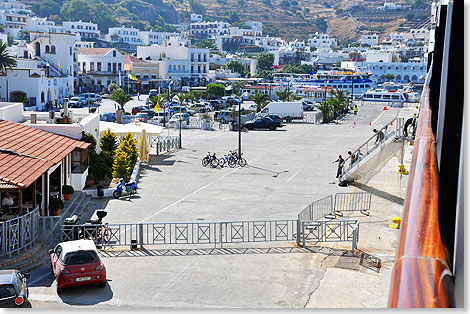Der Hafen von Patmos in Griechenland.
