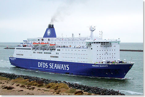 Die PRINCESS SEAWAYS verkehrt regelmaessig von Newcastle nach Ijmuiden.
