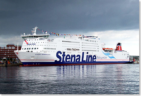 Stena Line hat entschieden, die STENA GERMANICA auf der Route Kiel - Gteborg auf Methanol-Antrieb umzursten. 
