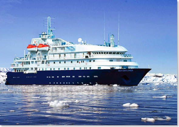 Ihre Luxusyacht, die SEA EXPLORER von Poseidon Expeditions.