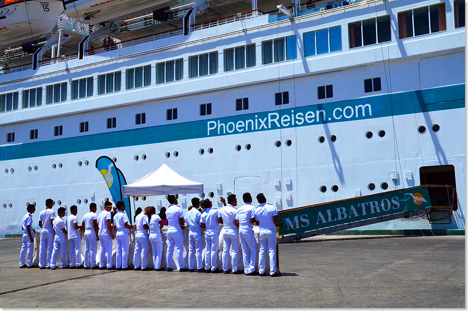 Begrungskomitee in Puerto Princesa auf den Philippinen.
