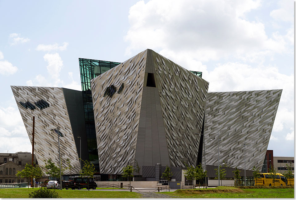 Das TITANIC Quarter im Hafen von Belfast nrdlich der Innenstadt.