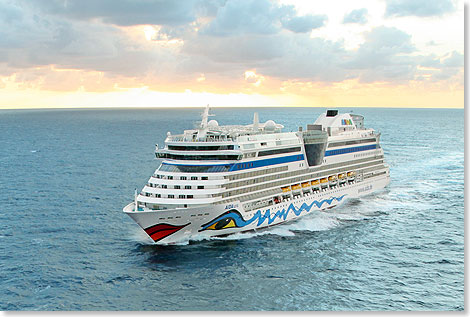 18 Reisen von AIDAluna fhren 2015 von Kiel aus bis nach Spitzbergen und Island.