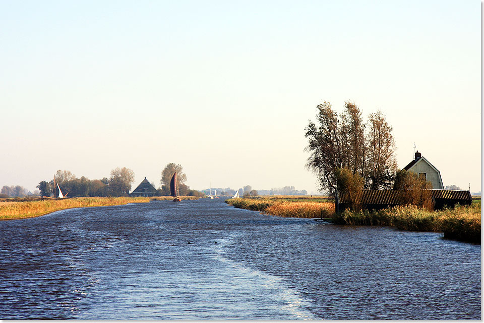 So weit, so flach: die Landschaft im hollndischen Friesland.